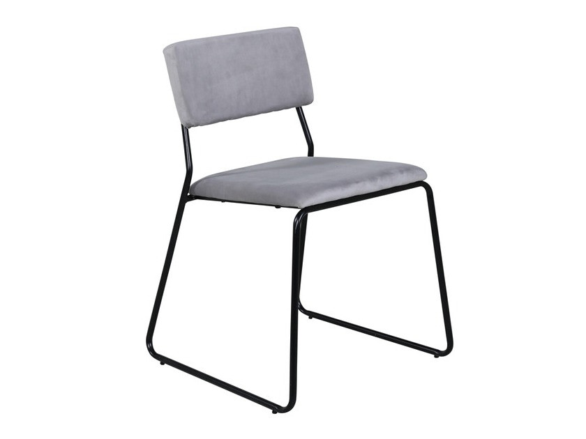 Стол Dallas 2613 (Светло сив + Черен)