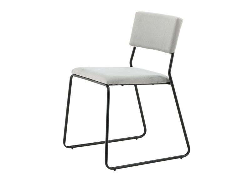 Стол Dallas 2613 (Светло сив + Черен)