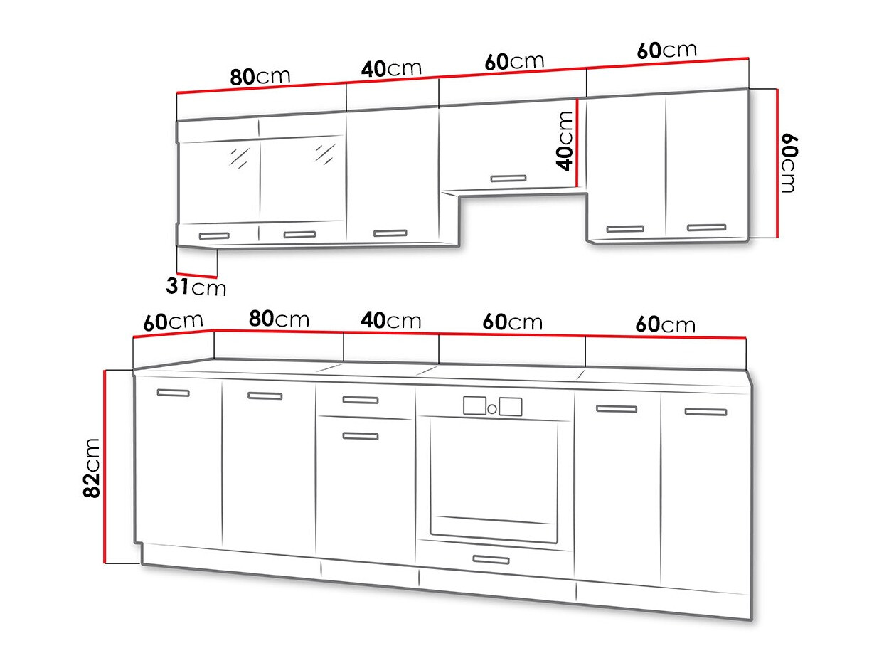 Комплект за кухня Tucson 162