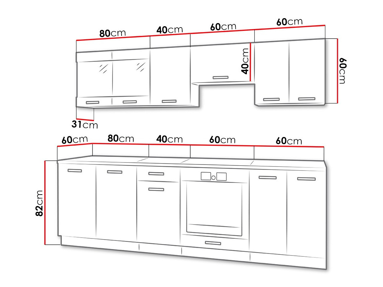 Комплект за кухня Tucson 163