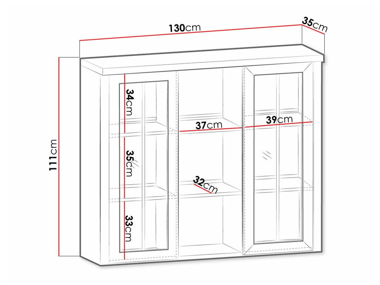 Шкаф Ferdore 143 (Дъб левка + Андерсън пайн)