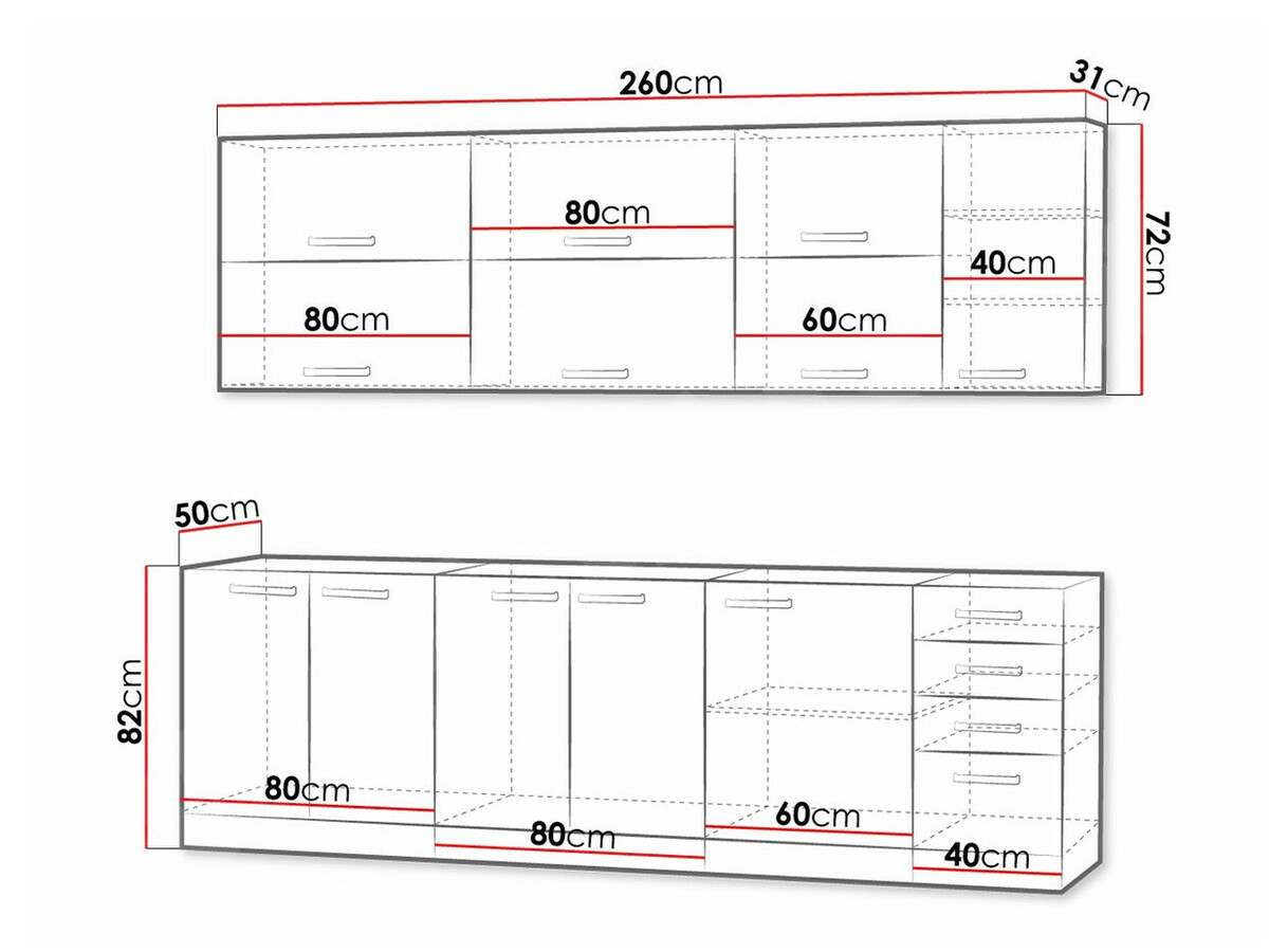 Модулен кухненски комплект Multi Grey 123