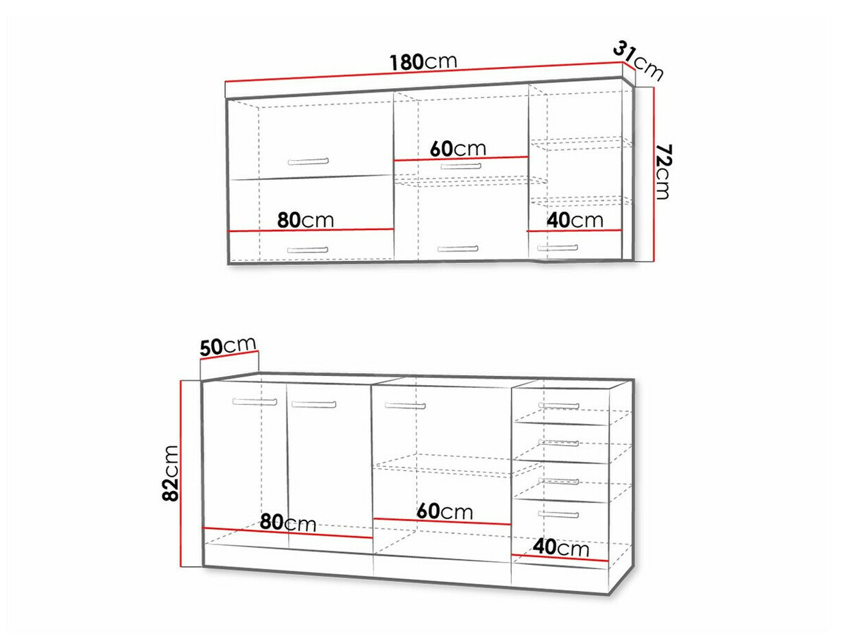 Модулен кухненски комплект Multi Grey 124