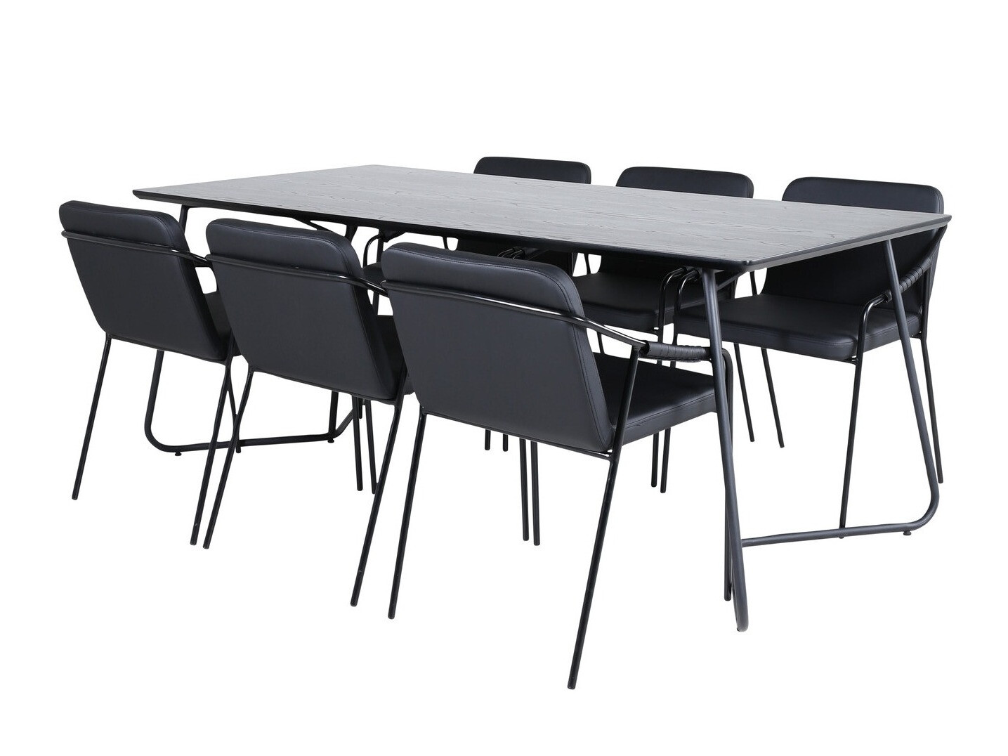 Маса и столове за трапезария Dallas 2720 (Черен)