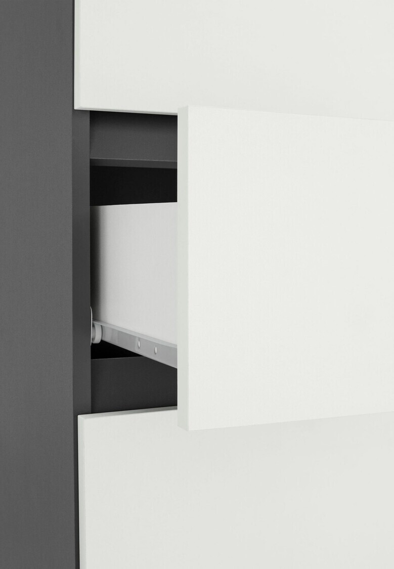 Стоящ шкаф за баня Soncamu 106 (Бял + Антрацит)