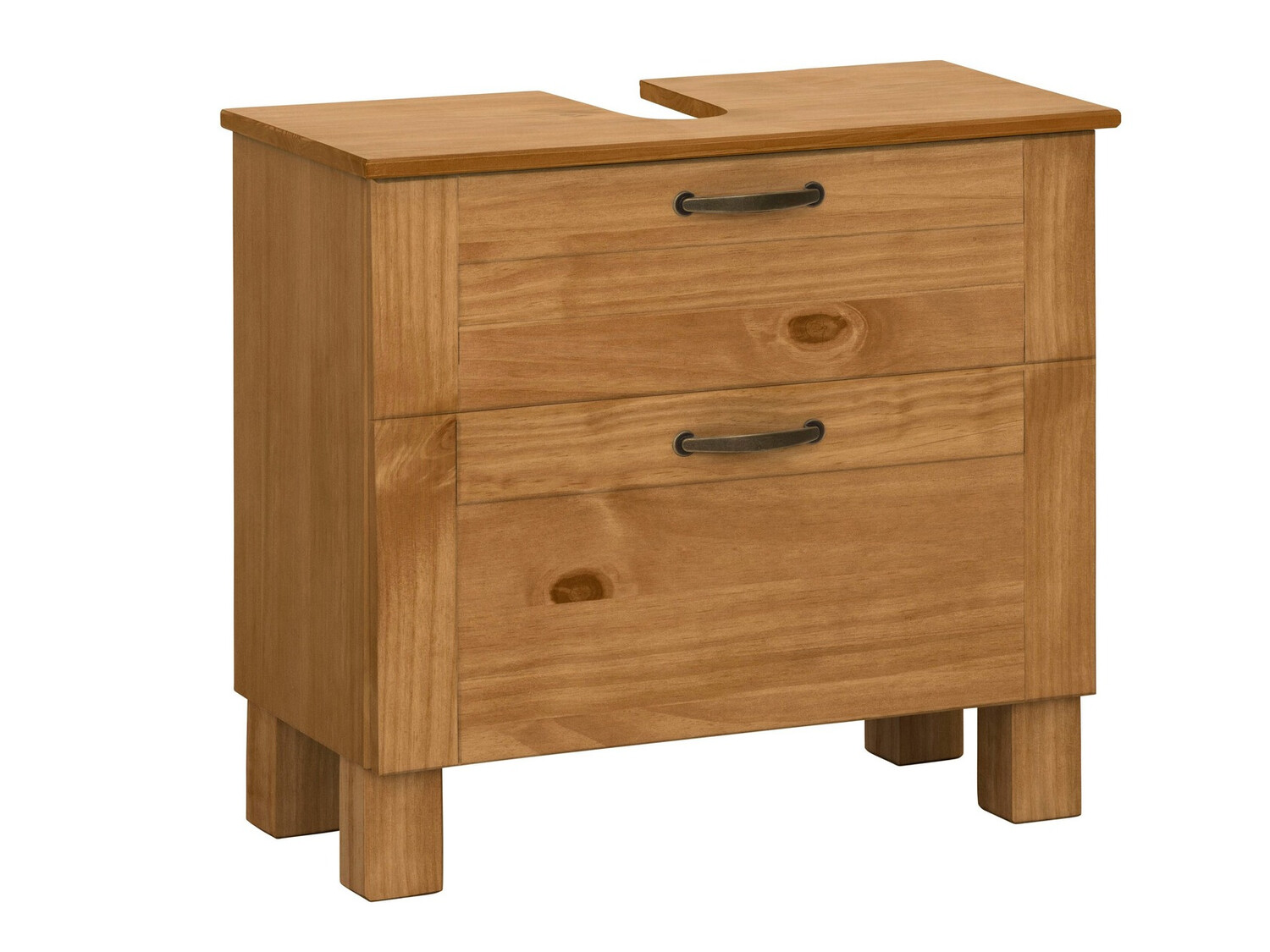 Стоящ шкаф за баня за мивка Ophlevu 102 (Бор)