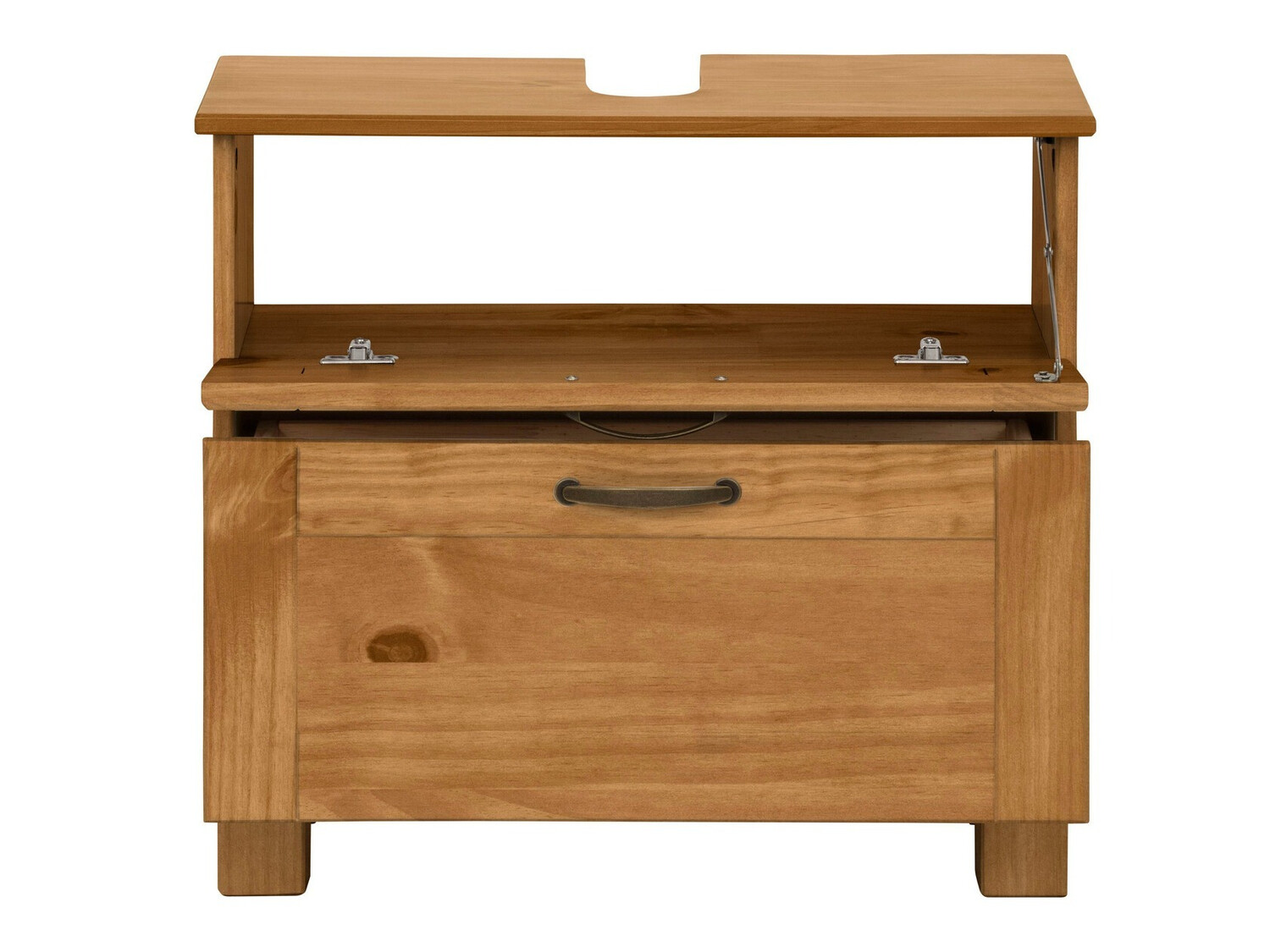 Стоящ шкаф за баня за мивка Ophlevu 102 (Бор)