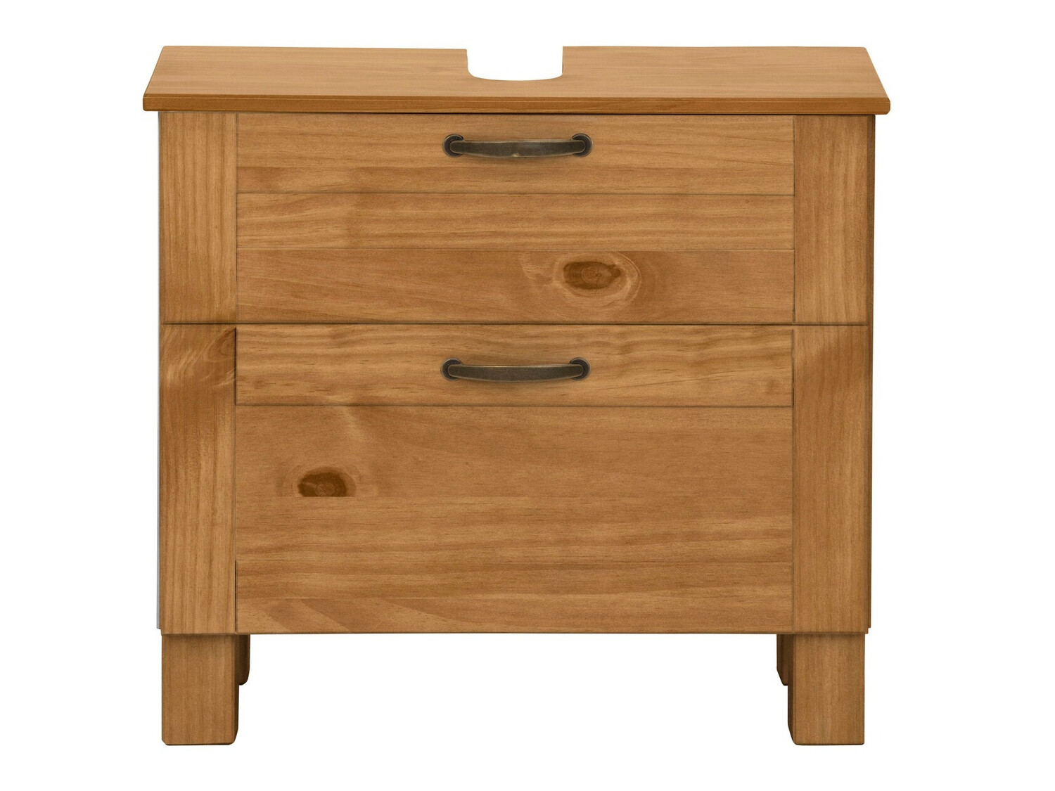 Стоящ шкаф за баня за мивка Ophlevu 102 (Бор)