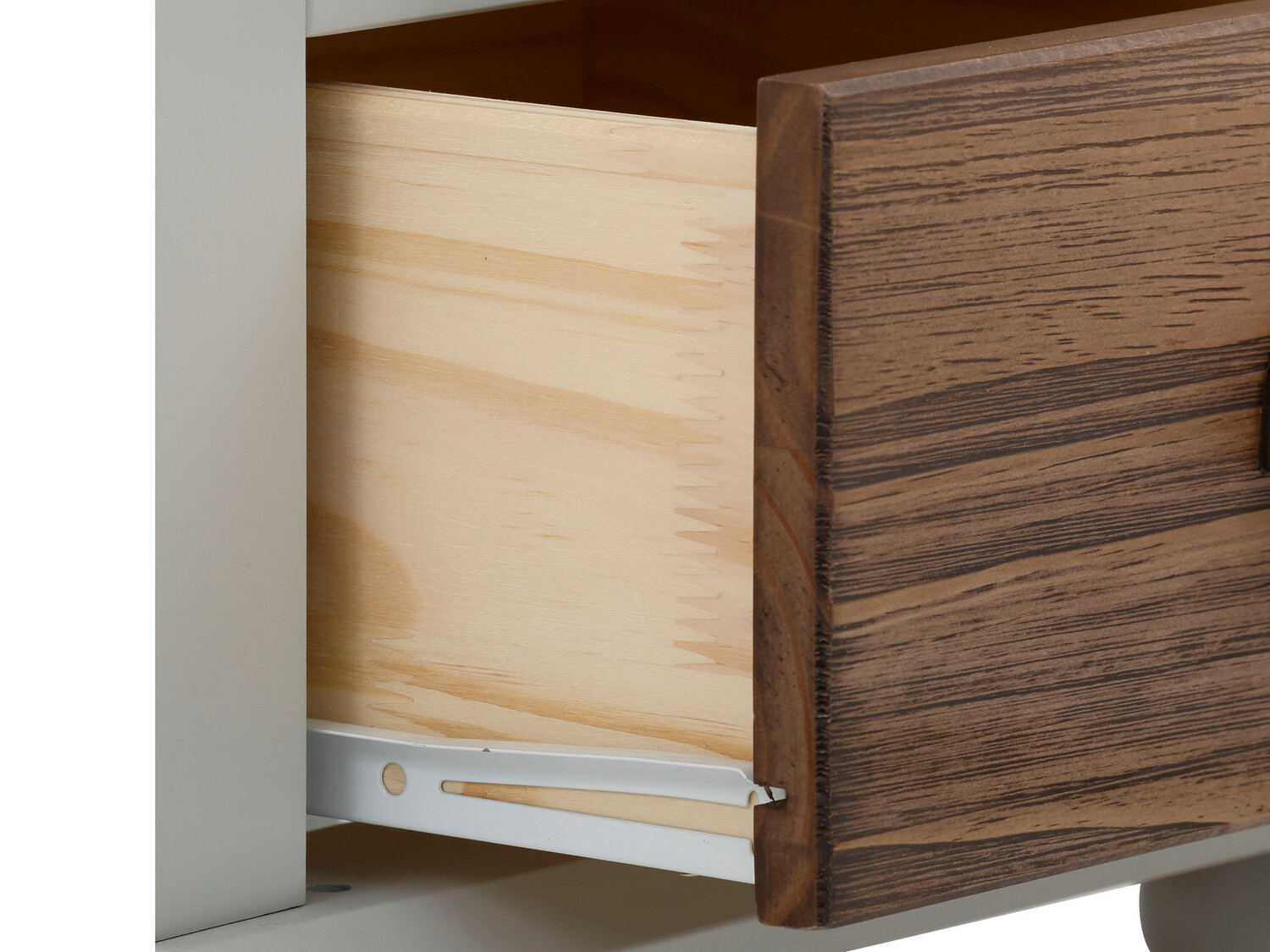 Нощно шкафче Tivmeri 101 (Сив + Кафяв)