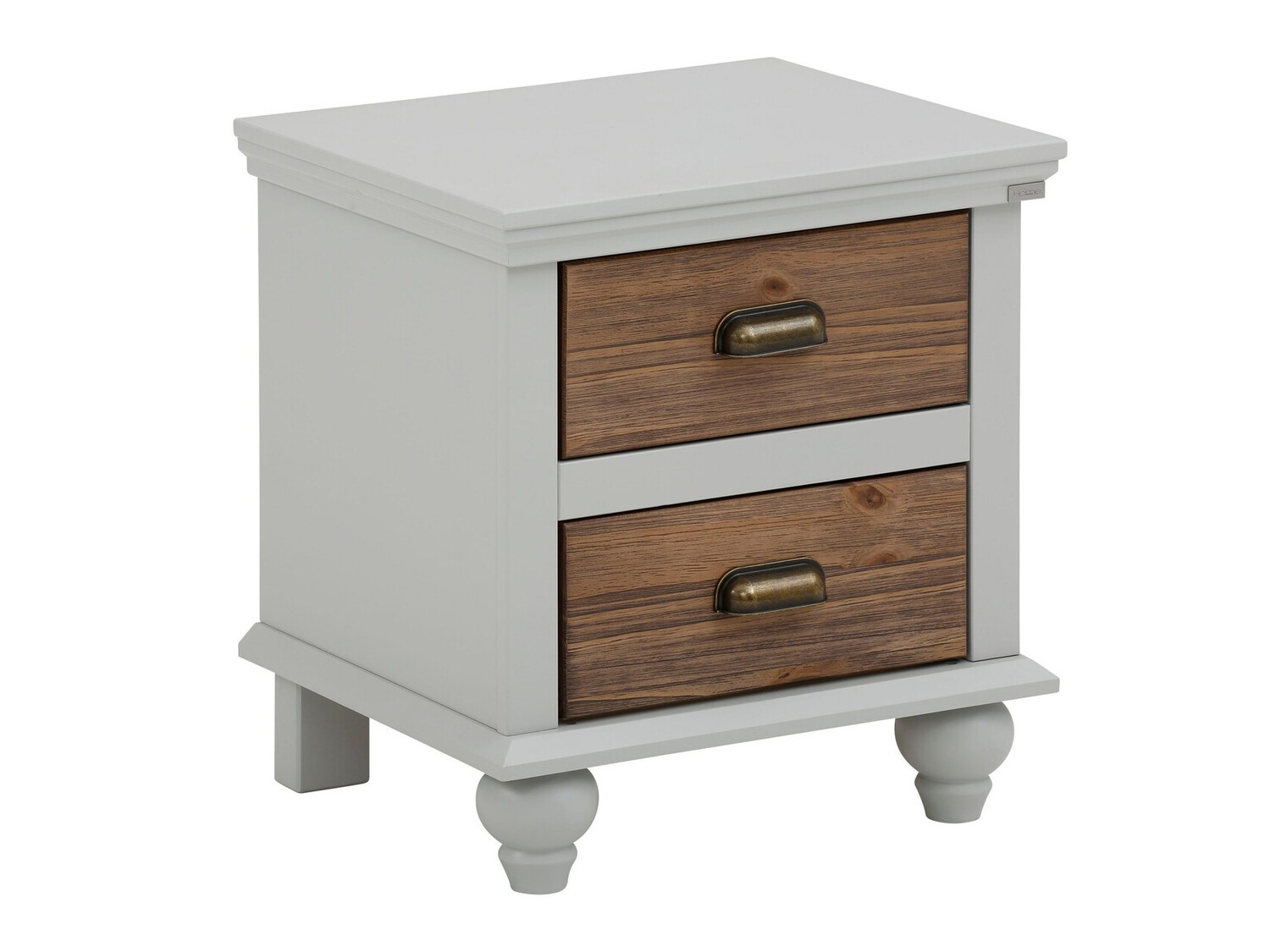 Нощно шкафче Tivmeri 101 (Сив + Кафяв)