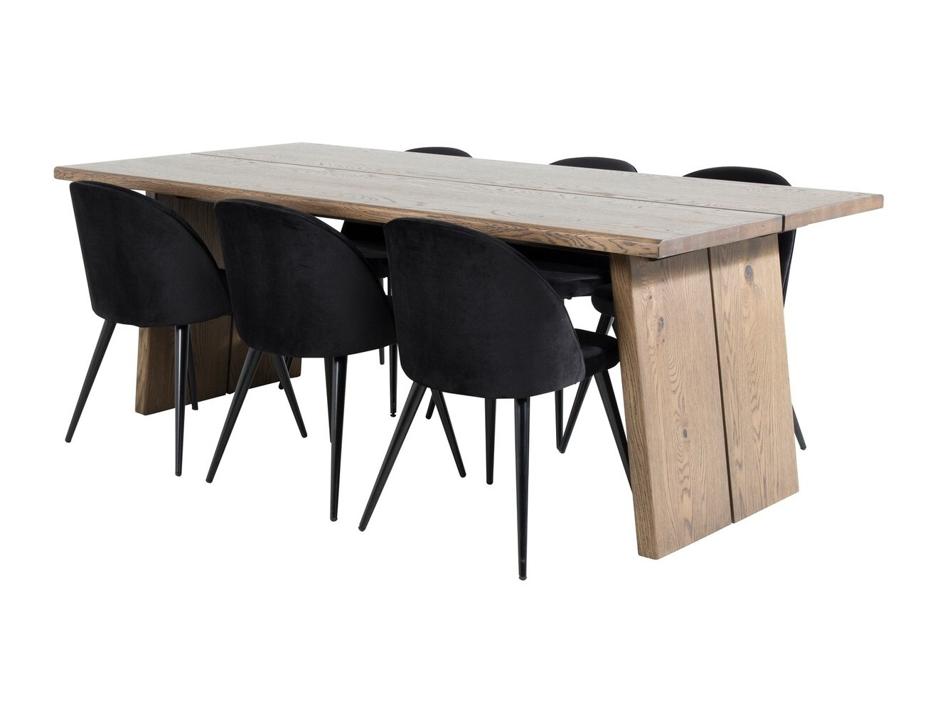 Маса и столове за трапезария Dallas 1856 (Черен)