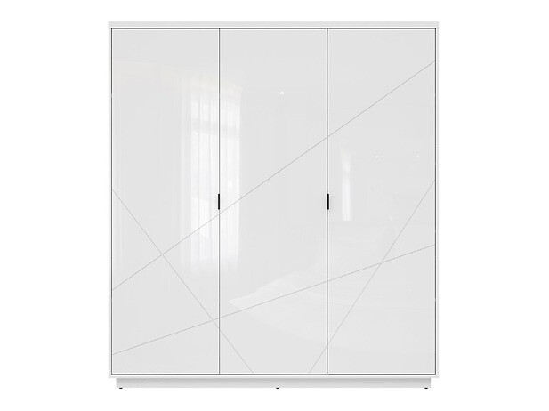 Гардероб Fivale 116 (Бял гланц + Бял)