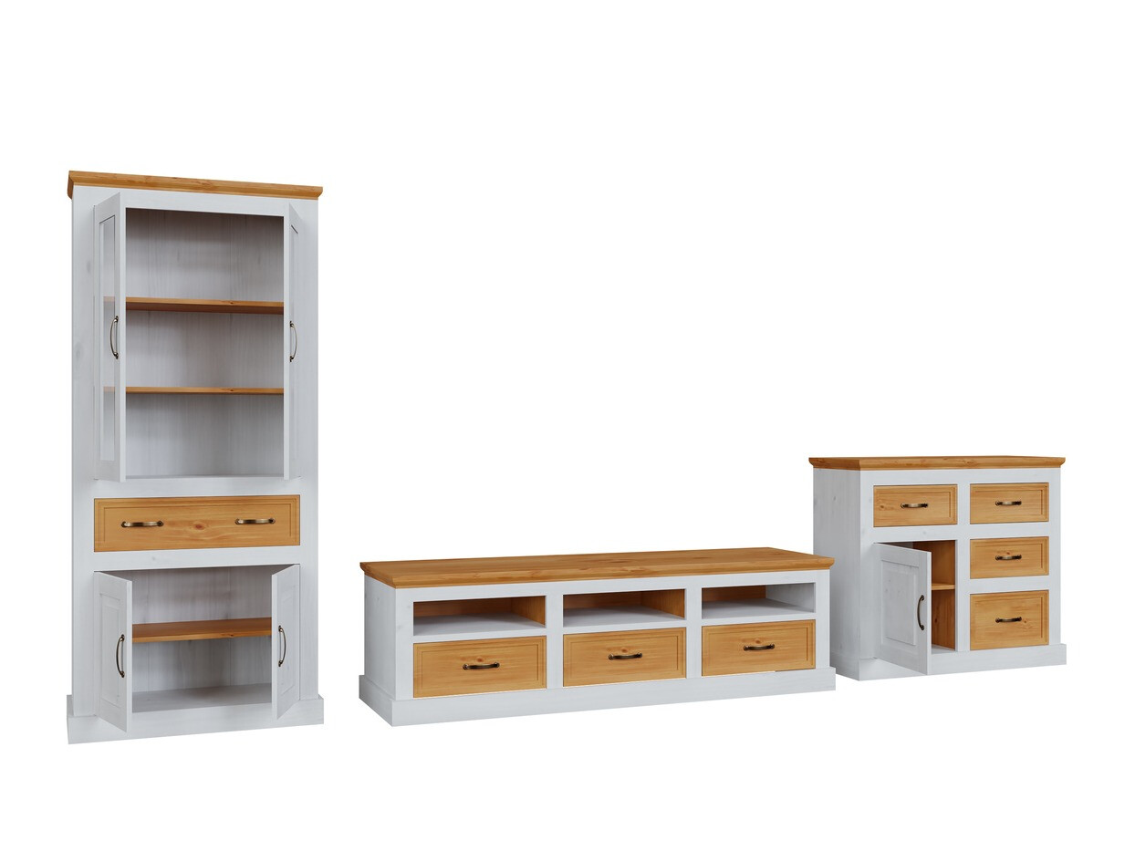 Комплект за хол Tolelio 115 (Бял + Бор)