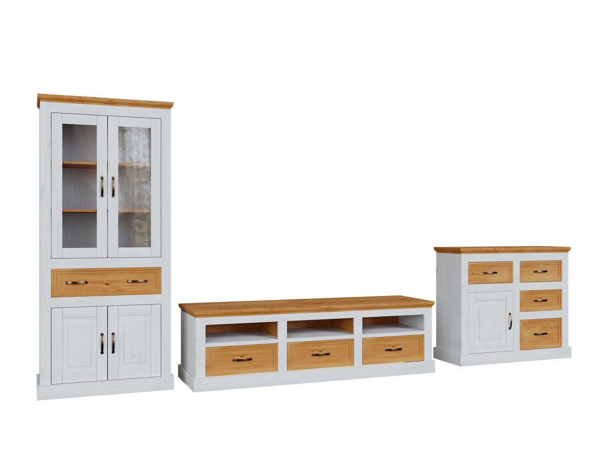 Комплект за хол Tolelio 115 (Бял + Бор)