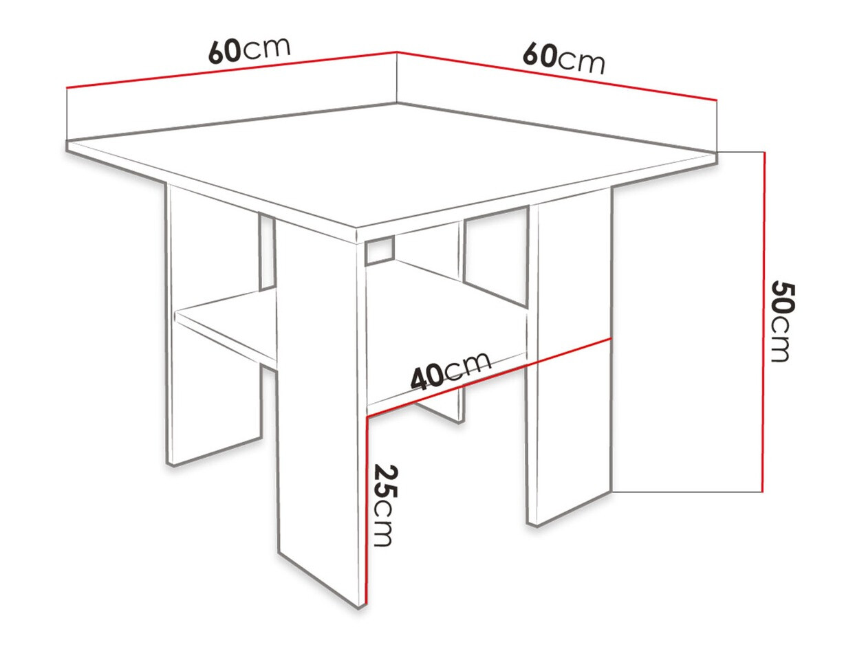 Масичка за кафе Reading 102 (Черен + Craft дъб)