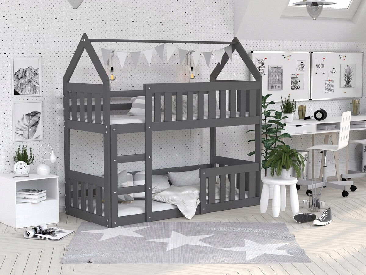 Двуетажно легло Aurora 175 (Сив)