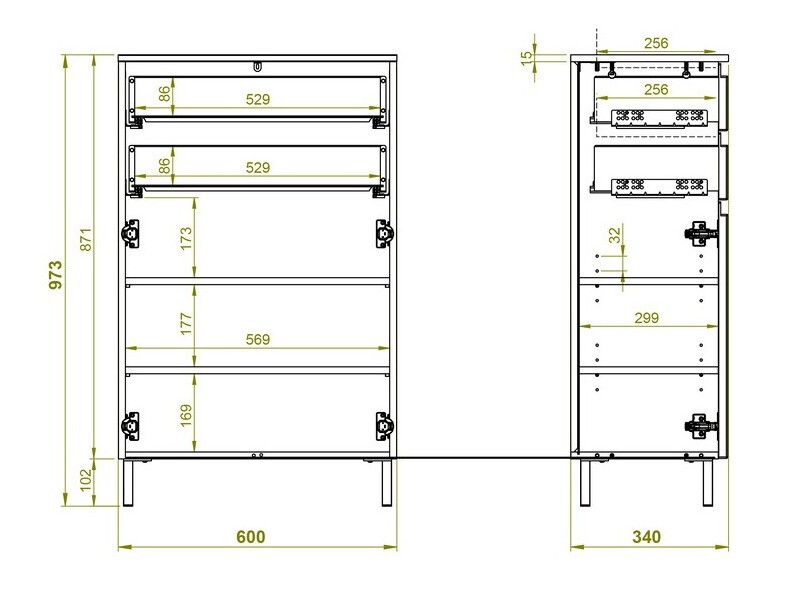 Стоящ шкаф за баня Levtalo 102