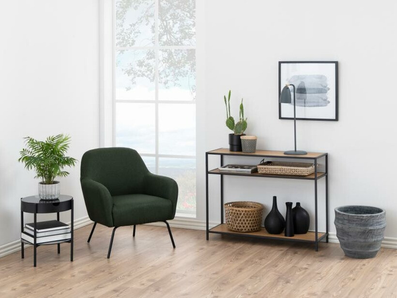 Конзолна маса Norsica Sevferi 148 (Див дъб + Черен)