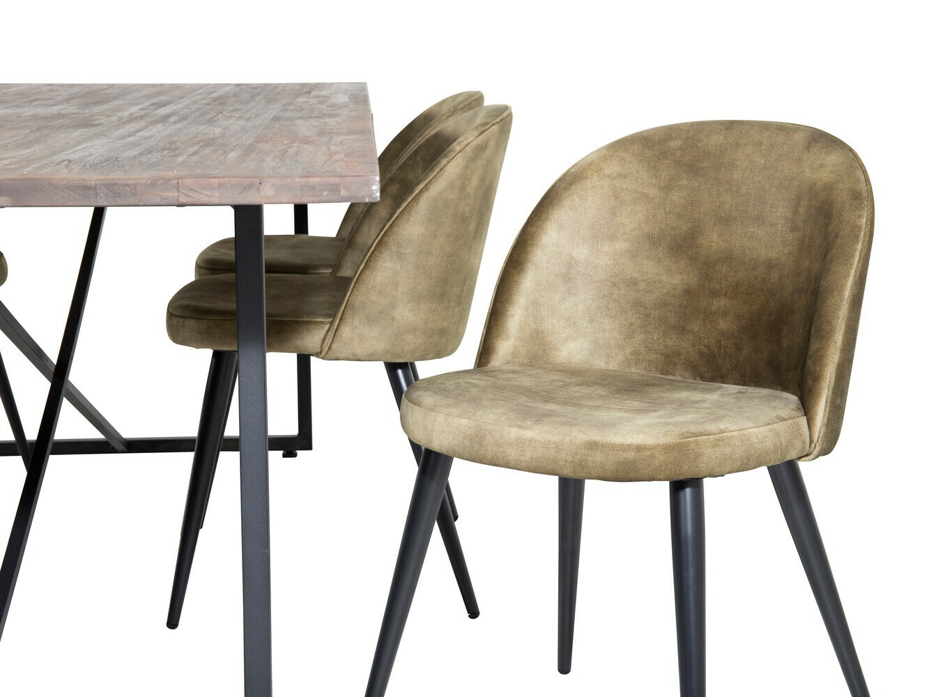 Маса и столове за трапезария Dallas 1598 (Пепеливо зелен)