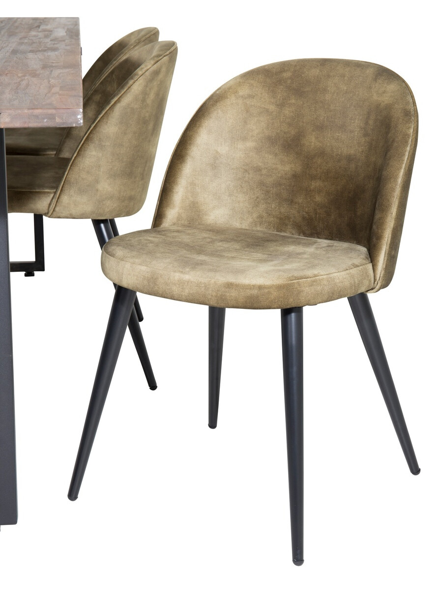 Маса и столове за трапезария Dallas 1598 (Пепеливо зелен)