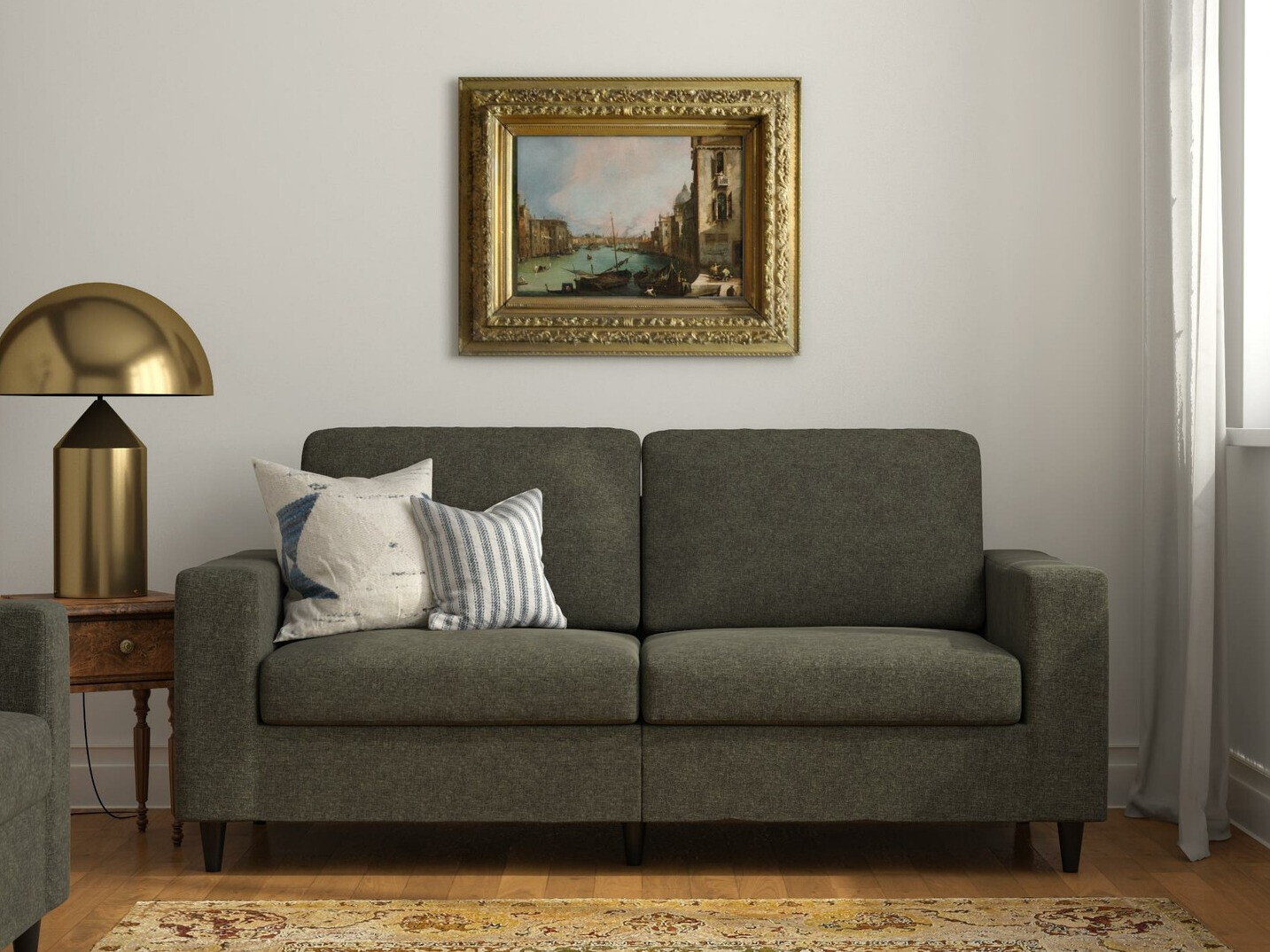 Диван Tulsa 444 (Тъмно сив)