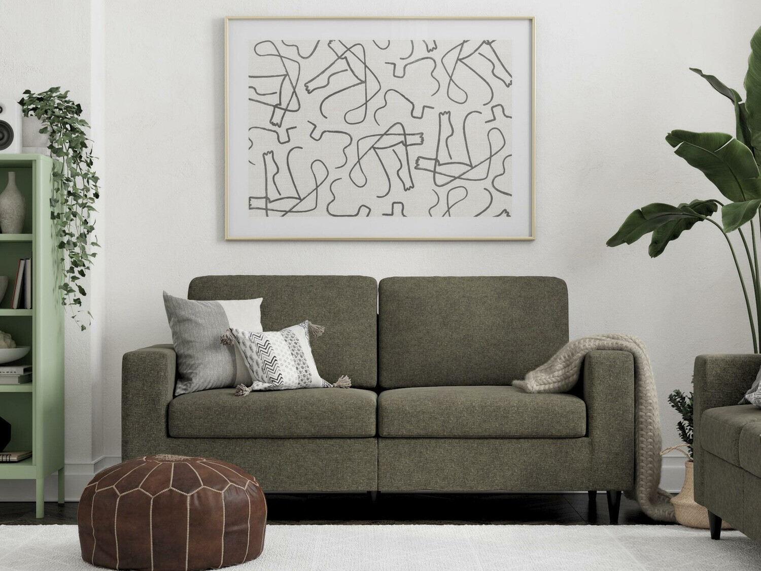 Диван Tulsa 444 (Тъмно сив)