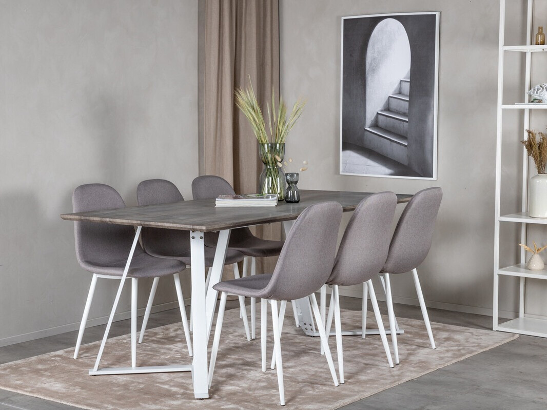 Стол Dallas 3222 (Сив + Бял)