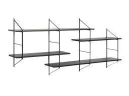 Стенна етажерка Norsica 447 (Черен)
