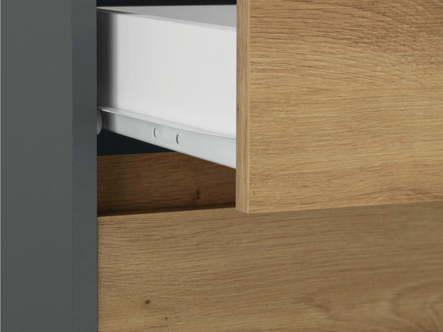 Етажерка за обувки Ruvciri 101 (Дъб + Антрацит)