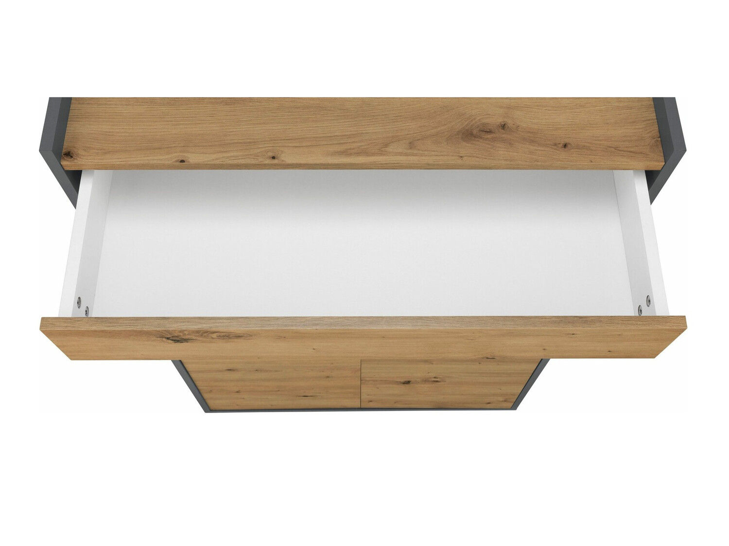 Етажерка за обувки Ruvciri 101 (Дъб + Антрацит)