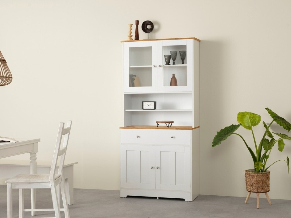 Етажерка Denton 892 (Бял + Дъб)