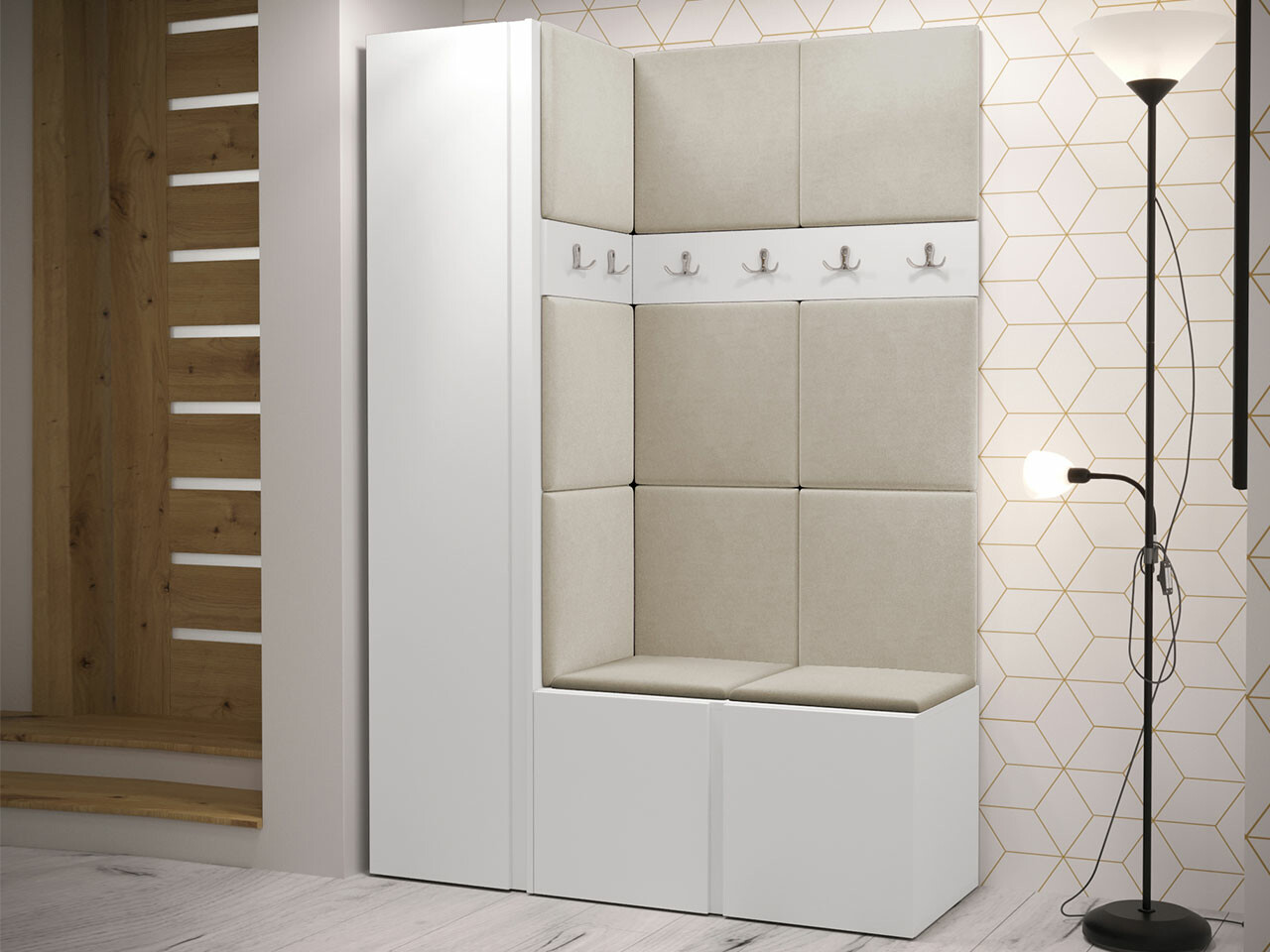 Комплект за антре Hartford 471 (Бял)