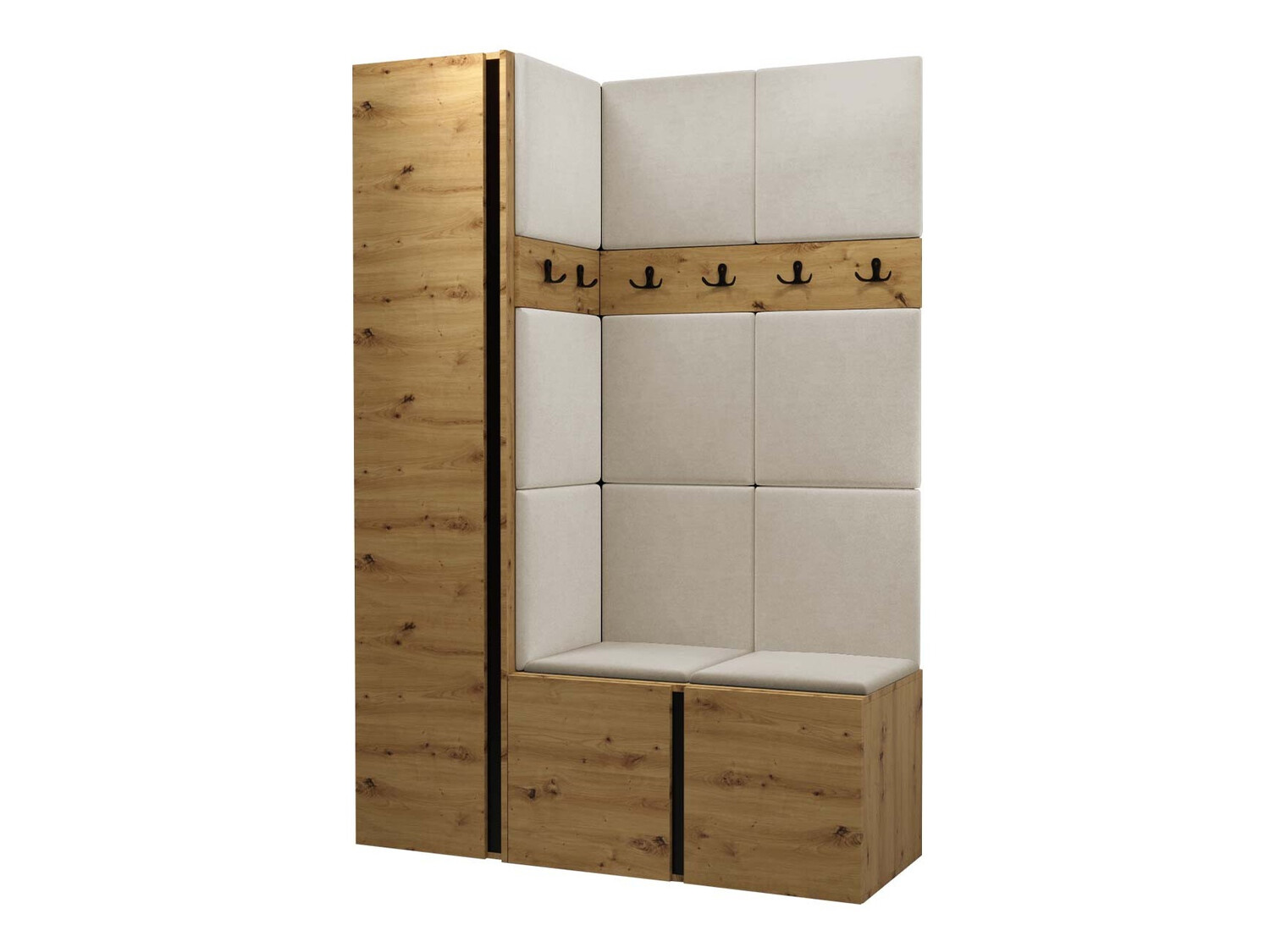 Комплект за антре Pinis IX (Artisan дъб)