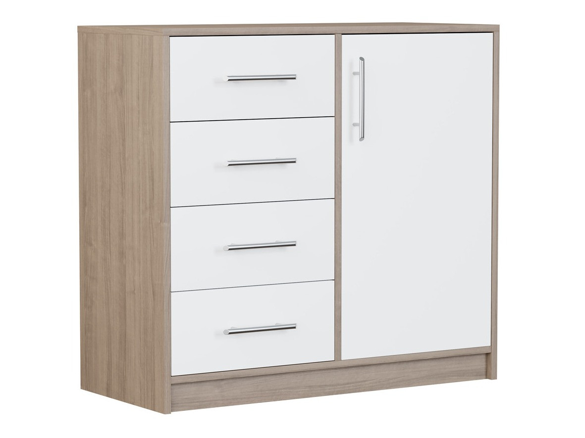 Скрин Cavmero 108 (Сонома дъб + Бял)