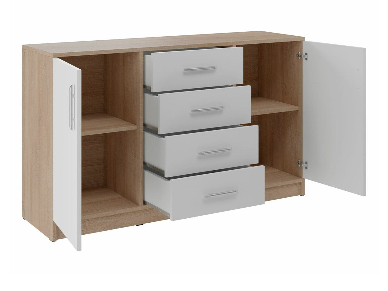 Скрин Cavmero 109 (Сонома дъб + Бял)