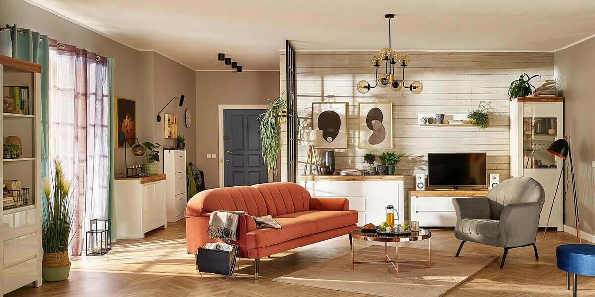 Стенна етажерка Sonsoru 102 (Бял + Дъб уотан)