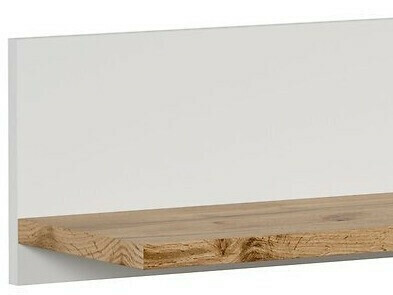 Стенна етажерка Sonsoru 103 (Бял + Дъб уотан)