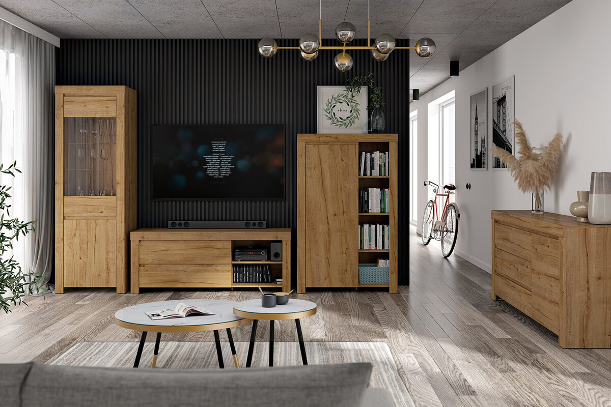 ТВ шкаф Sonsoru 108 (Дъб)