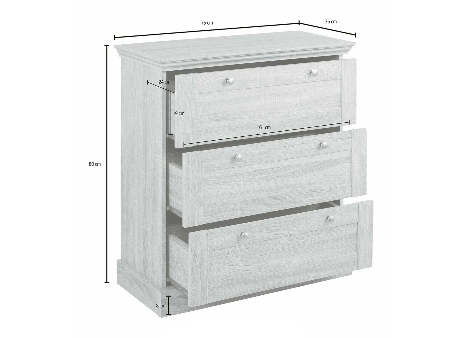 Скрин Lirveri 110 (Сив + Светъл дъб)