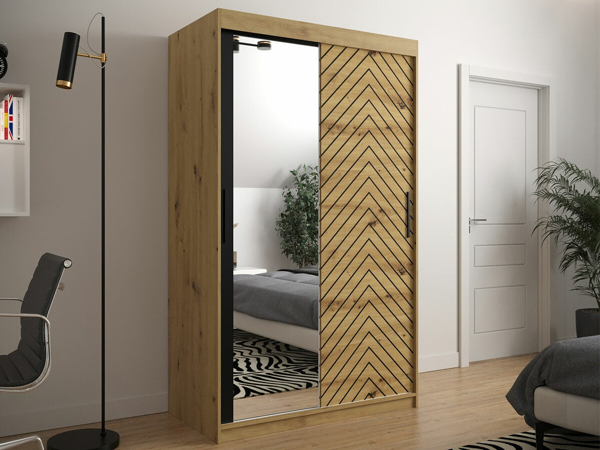 Гардероб Hartford 309 (Artisan дъб + Черен)