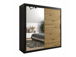 Гардероб Hartford 315 (Черен + Artisan дъб)