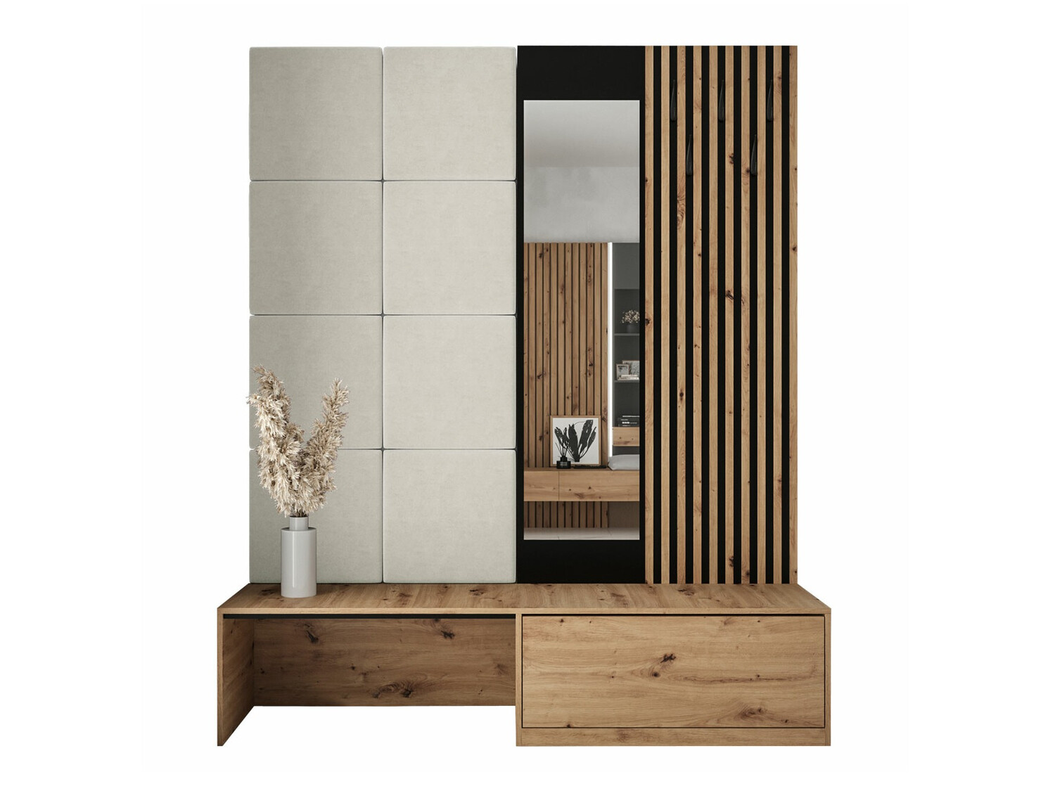 Комплект за антре Fabor (Artisan дъб + Manila 02)