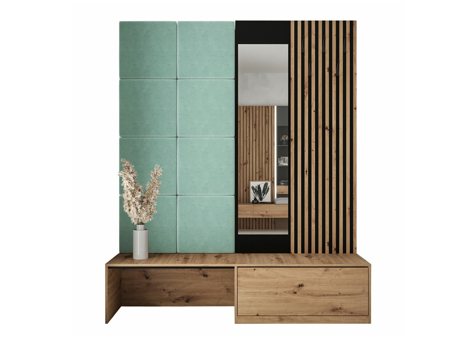 Комплект за антре Fabor (Artisan дъб + Manila 11)