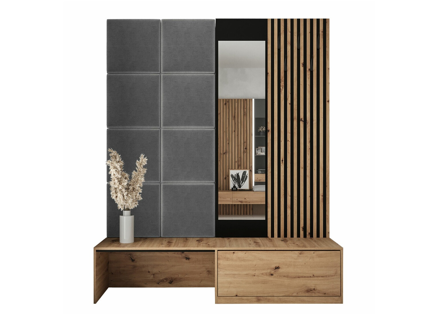 Комплект за антре Fabor (Artisan дъб + Manila 16)