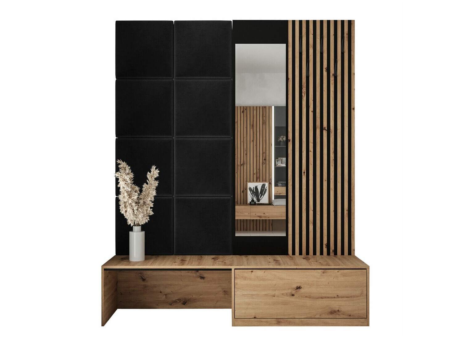 Комплект за антре Fabor (Artisan дъб + Manila 18)