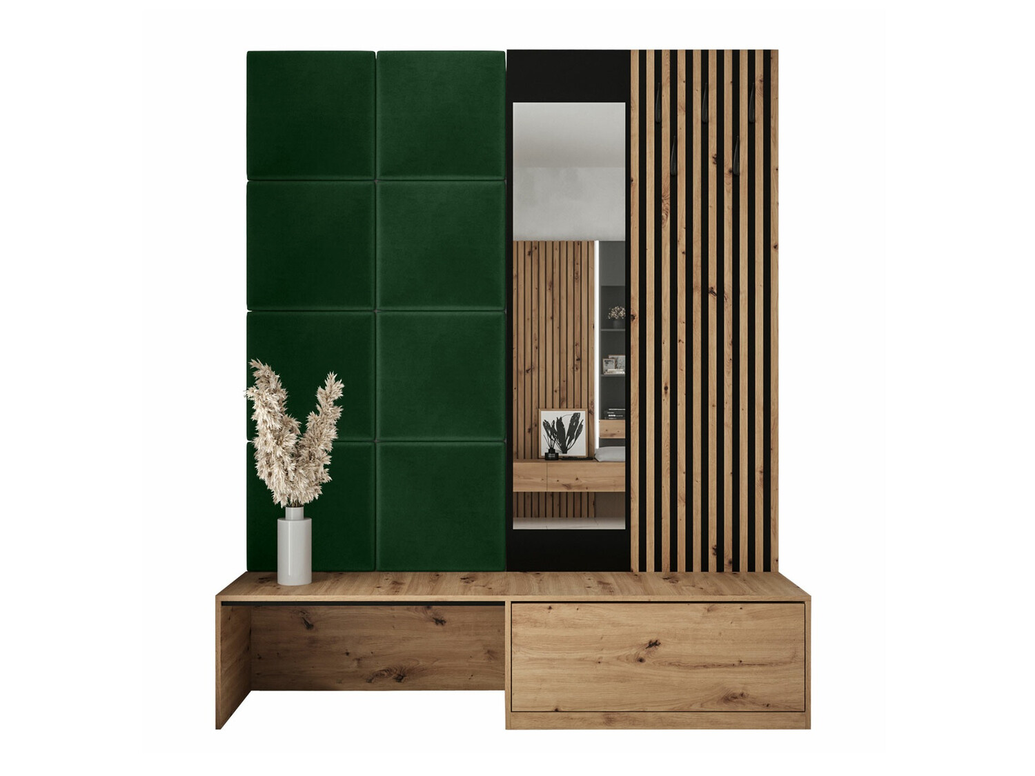 Комплект за антре Fabor (Artisan дъб + Manila 35)