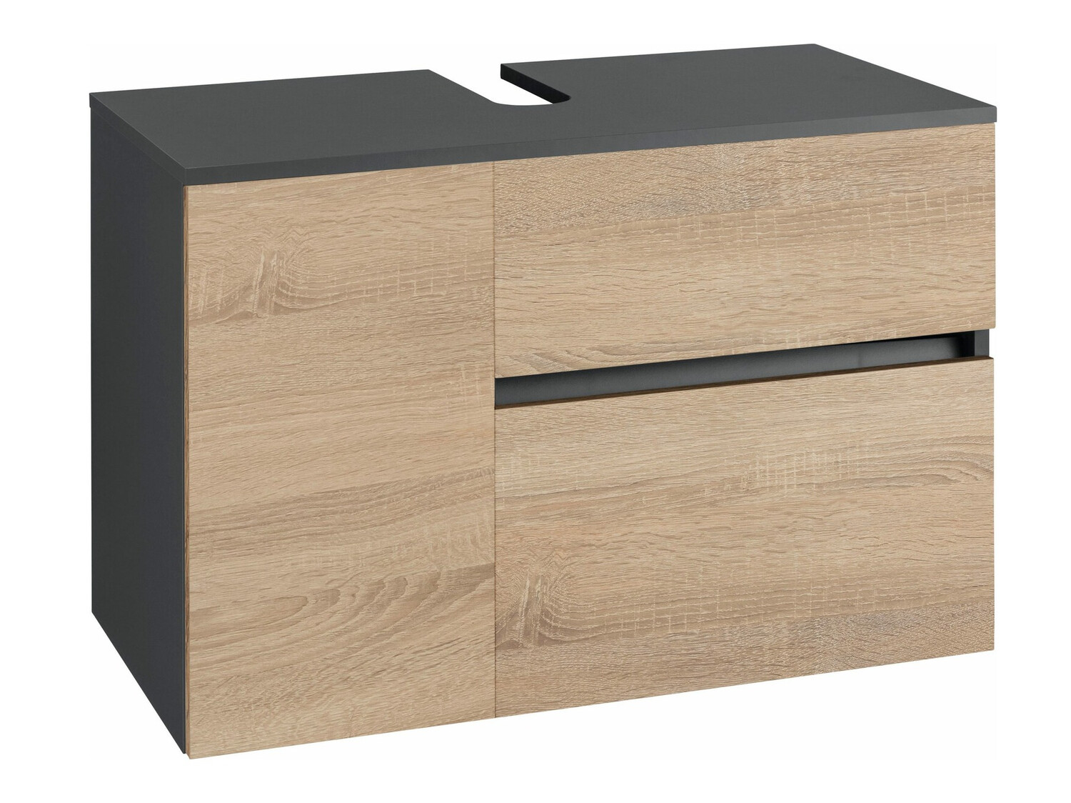 Окачен шкаф за мивка Soncamu 107 (Антрацит + Дъб)