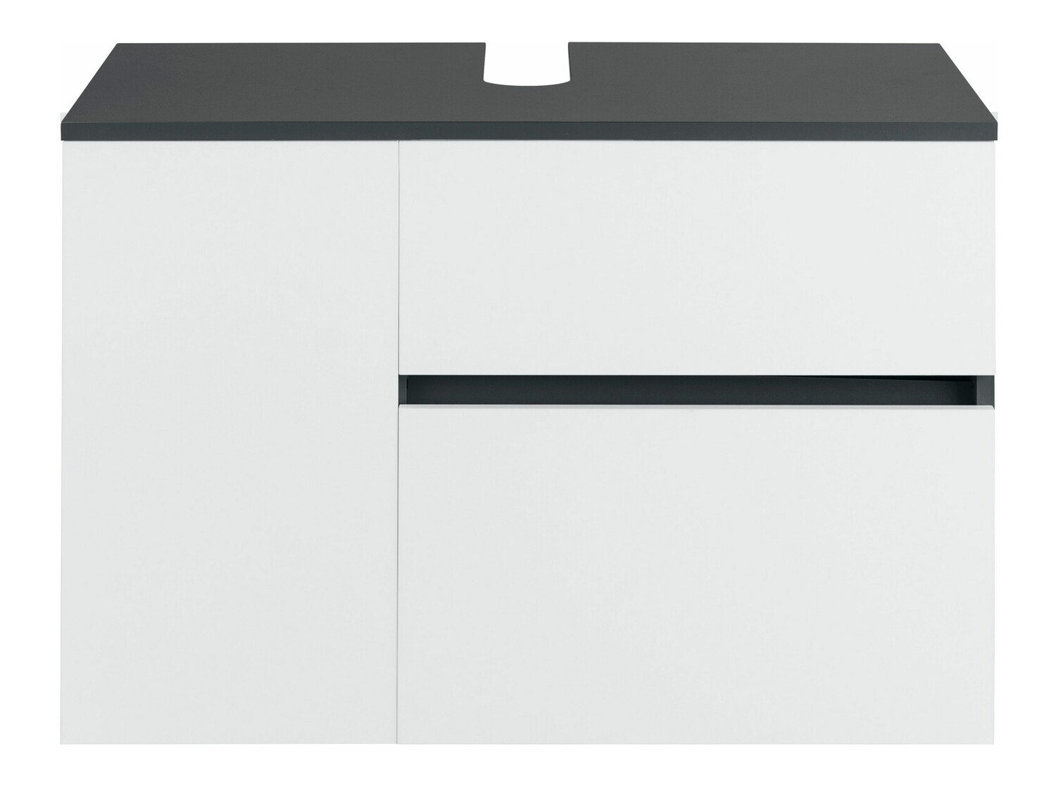 Окачен шкаф за мивка Soncamu 107 (Бял + Антрацит)