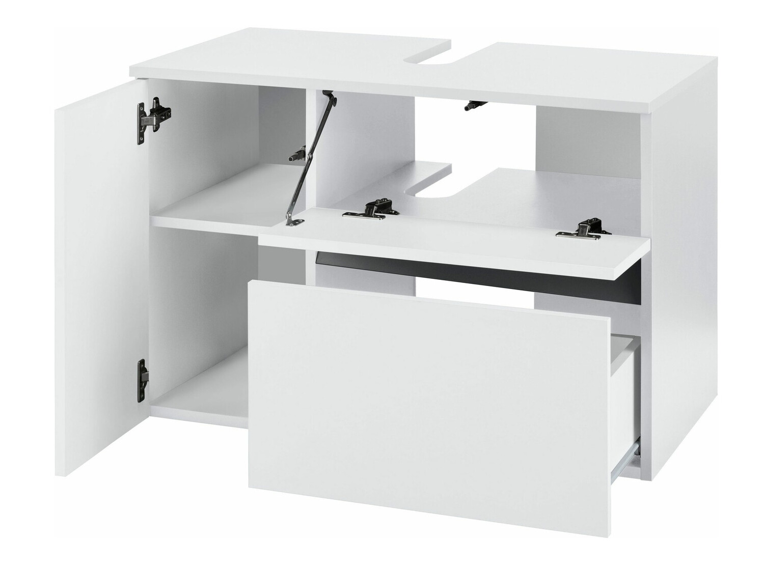 Окачен шкаф за мивка Soncamu 107 (Бял)