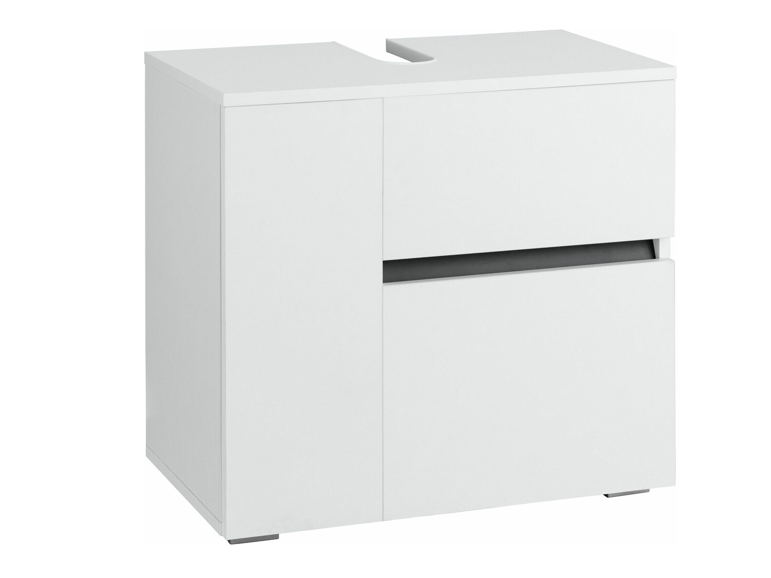 Стоящ шкаф за баня за мивка Soncamu 108 (Бял)